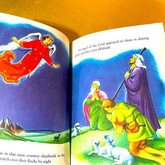 CHRISTMAS VTG 60’s A LITTLE GOLDEN BOOK THE CHRISTMAS STORY HARDCOVER #158 - Picture 8 of 15